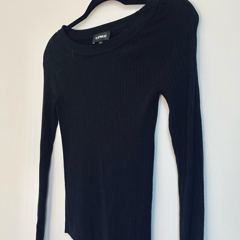 Express Ribbed Knit Top